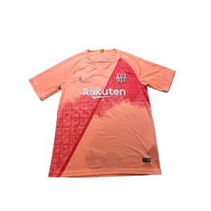 FC‎ Barcelona Nike Salmon Pink 2018/2019 Dri-Fit Men's Large Jersey